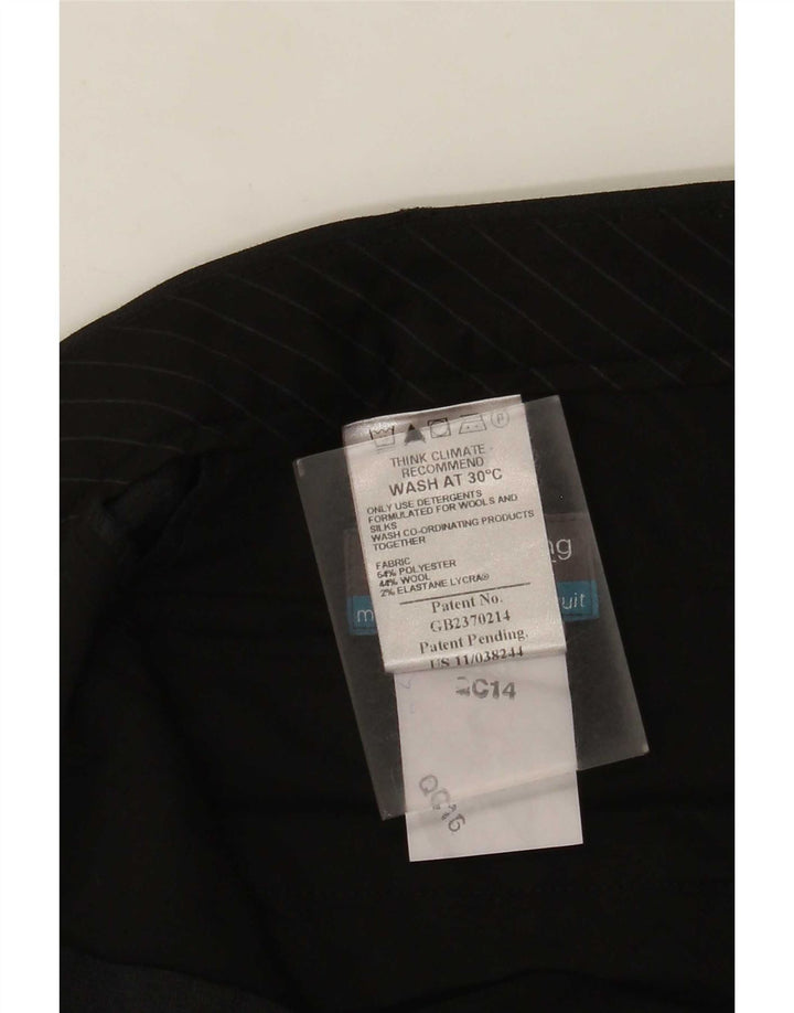 Marks & Spencer Ανδρικό παντελόνι με καρφίτσα W36 L33 Γκρι Πολυεστέρας