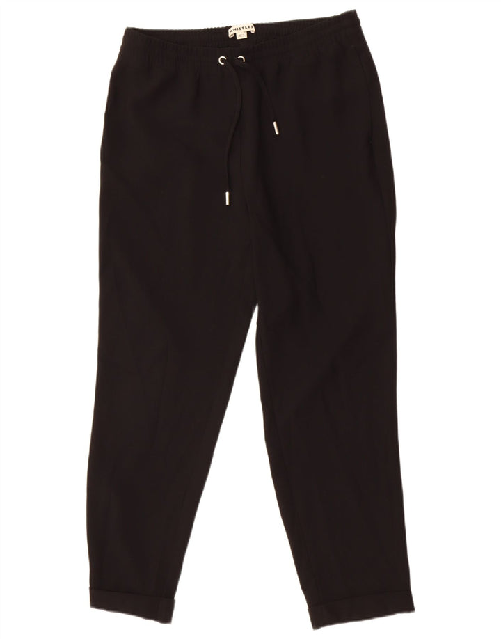 Whistles Γυναικεία αθλητική φόρμα παντελόνι Joggers UK 10 Small Black Polyester