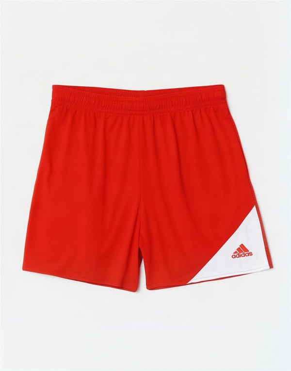 Ανδρικό αθλητικό σορτς Adidas Climalite 2XL Red Colourblock Πολυεστέρας