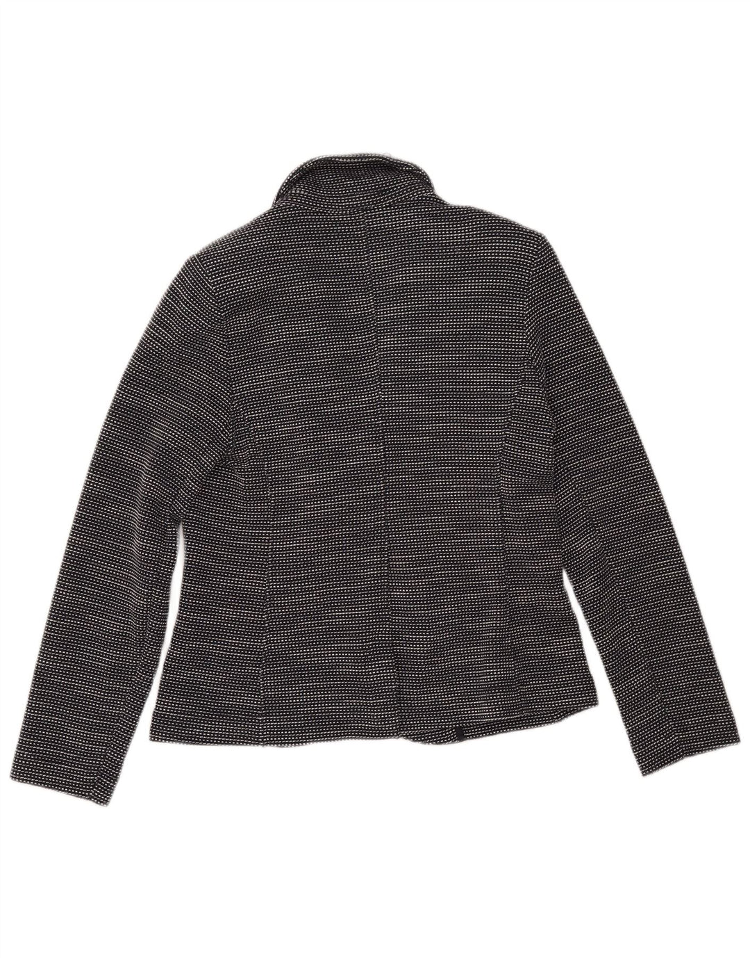 WHISTLES Γυναικείο σακάκι με 2 κουμπιά UK 10 Small Black ριγέ βαμβακερό