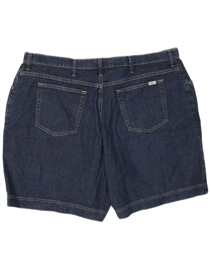 Lee Womens Riders τζιν σορτς US 24 4XL W46 Navy Blue Cotton