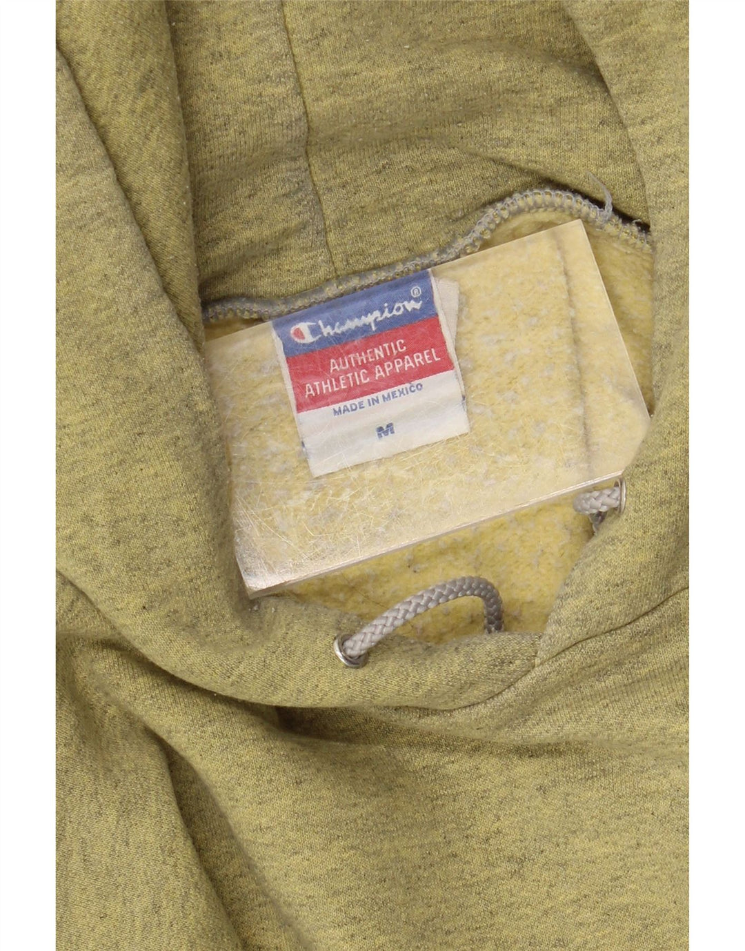 CHAMPION Mens Cougars Graphic Hoodie Jumper Medium Yellow Flecked Vintage Champion and Second-Hand Champion from Messina Hembry 
