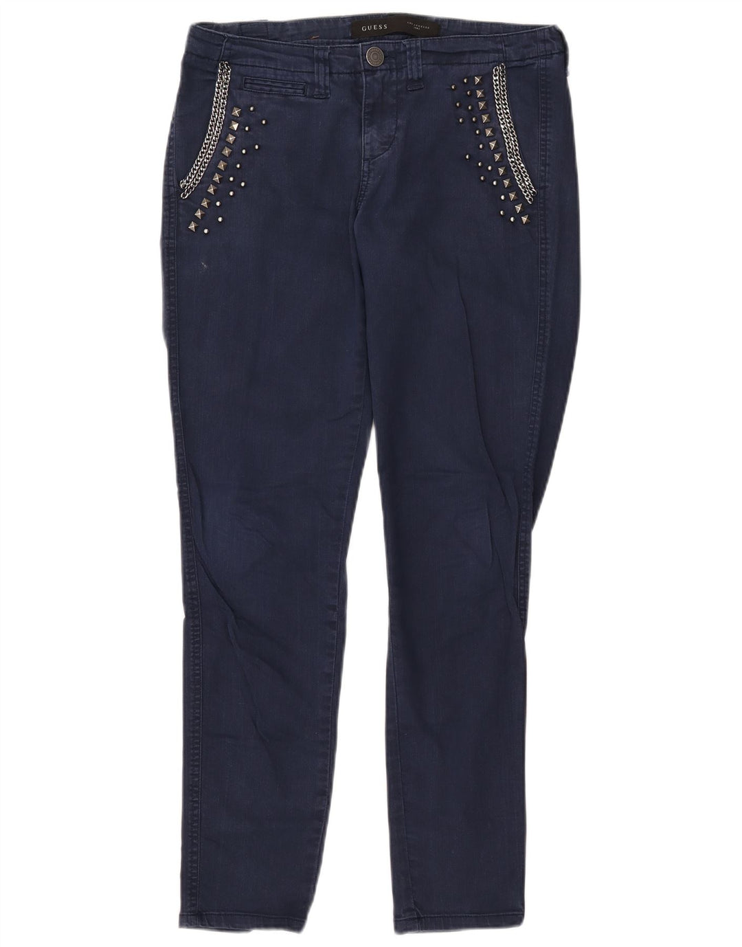 GUESS Γυναικείο Slim Jeans W27 L28 Navy Blue Cotton