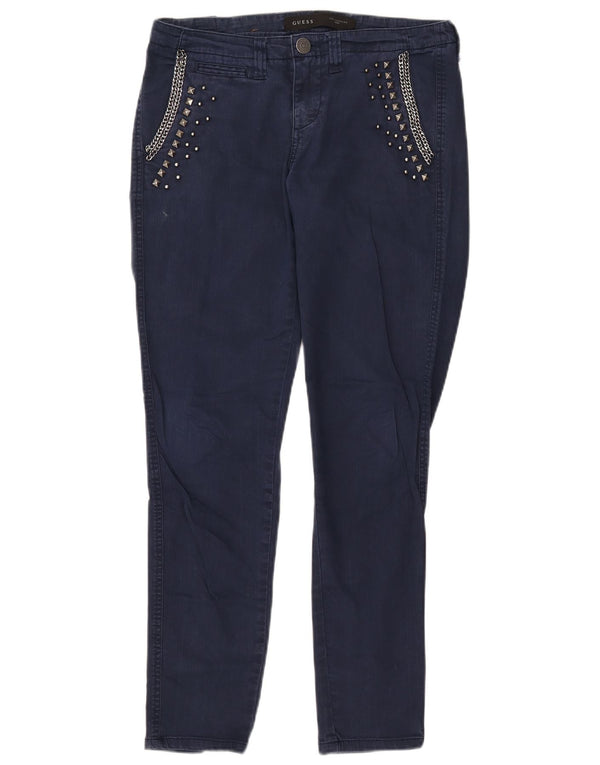 GUESS Γυναικείο Slim Jeans W27 L28 Navy Blue Cotton