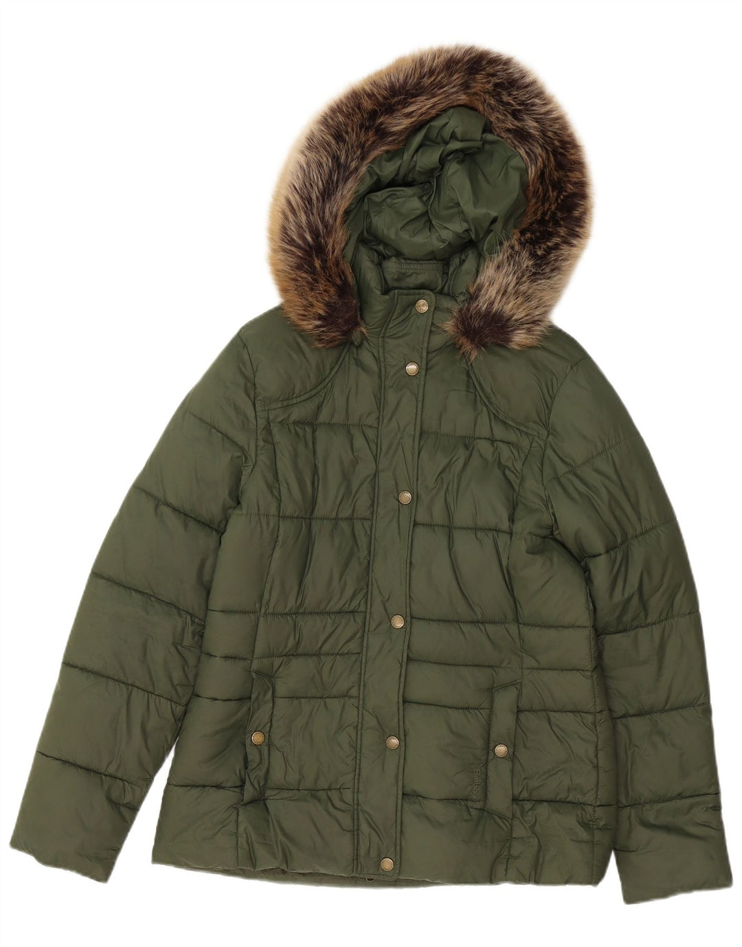 Γυναικείο μπουφάν με κουκούλα Barbour UK 12 Μεσαίο Πράσινο Πολυεστέρας