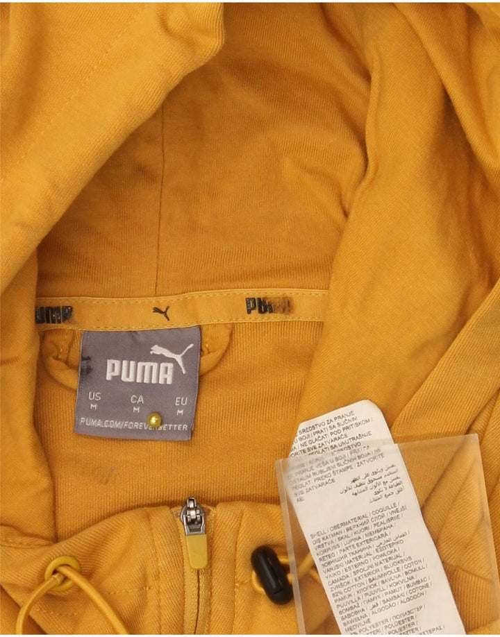 Ανδρικό κουκούλα Puma, μεσαίο κίτρινο βαμβακερό