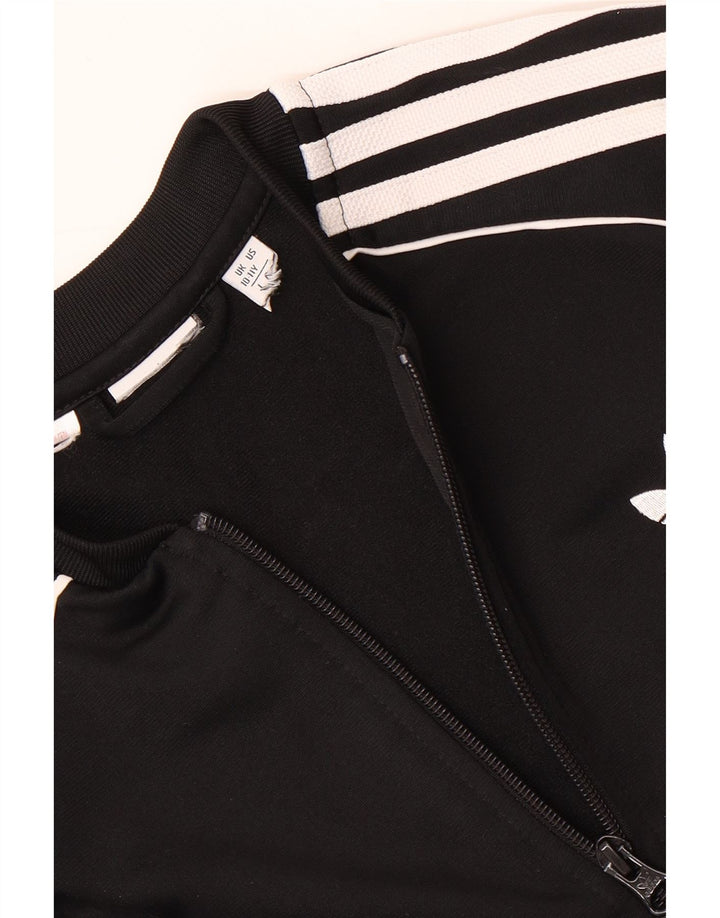 Κορίτσια αθλητική φόρμα Adidas Top Jacket 10-11 ετών Μαύρο