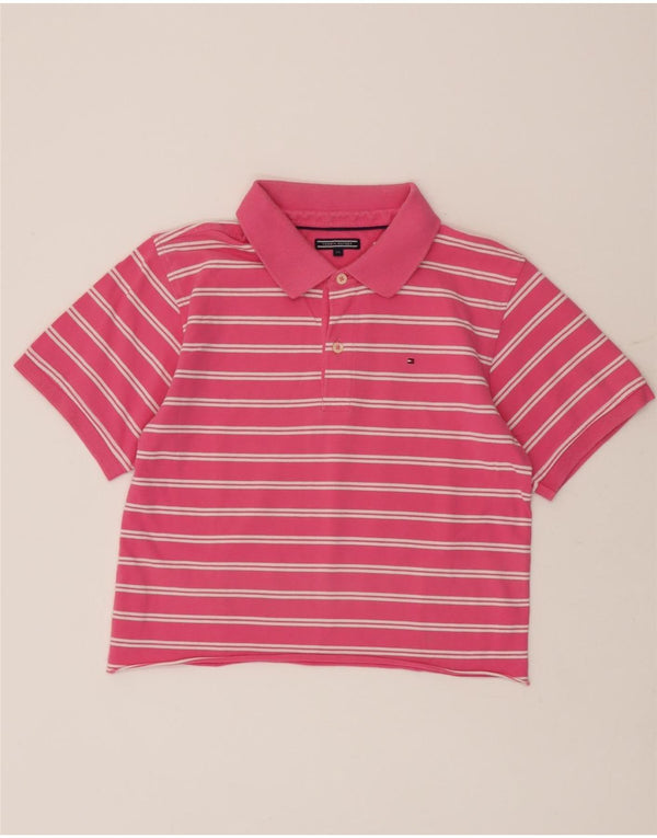 Tommy Hilfiger Girls Polo πουκάμισο 15-16 ετών Ροζ ριγέ
