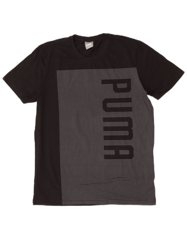 Γραφικό T-shirt Puma Boys Regular Fit Top 15-16 ετών 2XL Μαύρη ρίγα