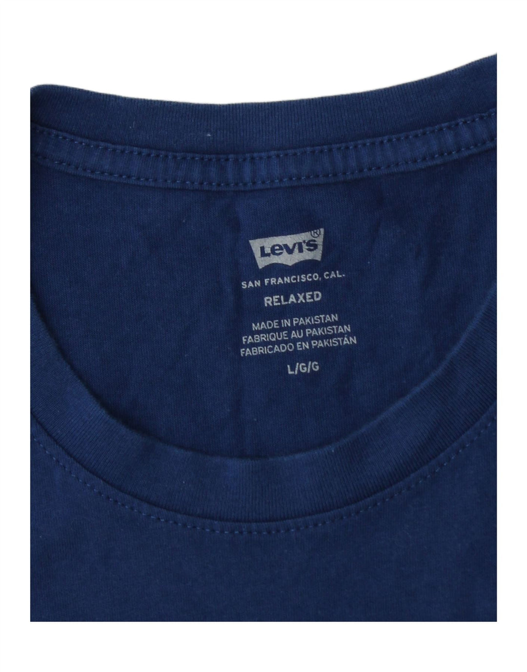 LEVI'S Ανδρικό T-Shirt Relaxed Graphic Top Large Navy Blue