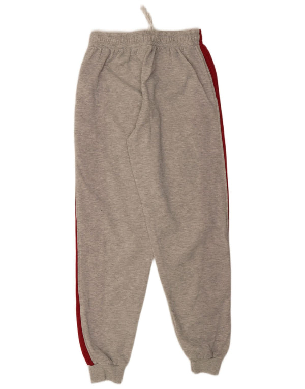 Vintage γυναικεία γραφικά αθλητικά παντελόνια Joggers UK 6 XS Grey Colourblock