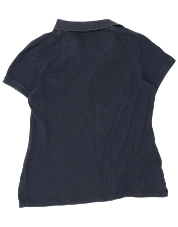 Crew Clothing Γυναικείο πουκάμισο πόλο UK 12 Medium Navy Blue βαμβακερό