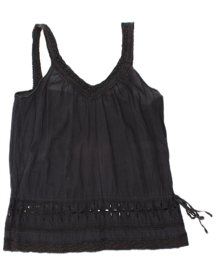 BENETTON Γυναικεία Cami Top UK 10 Small Black