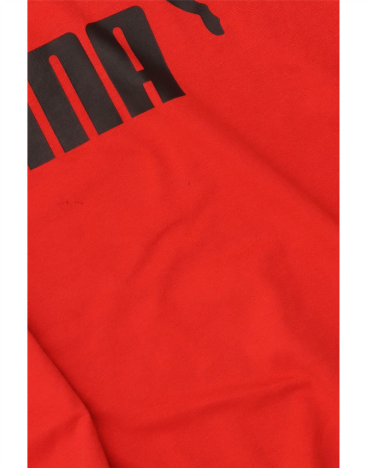 Ανδρικό γραφικό μπλουζάκι Puma Top μεγάλο κόκκινο