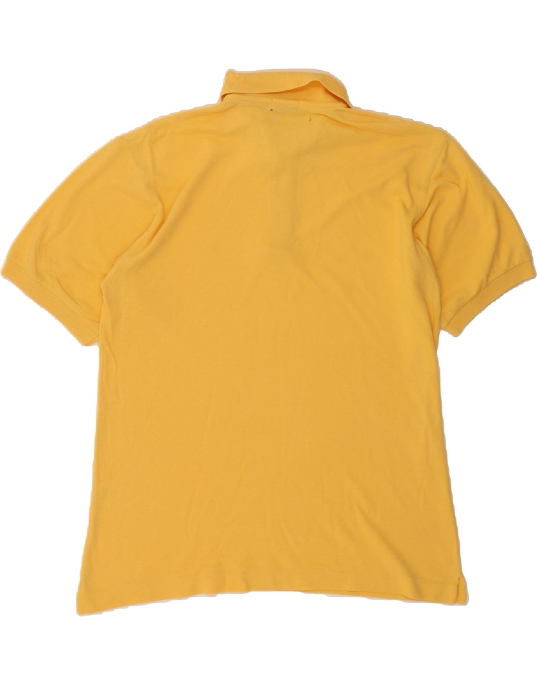 BELFE & BELFE Mens Polo Shirt IT 52 Large Yellow Cotton Vintage Belfe & Belfe and Second-Hand Belfe & Belfe from Messina Hembry 