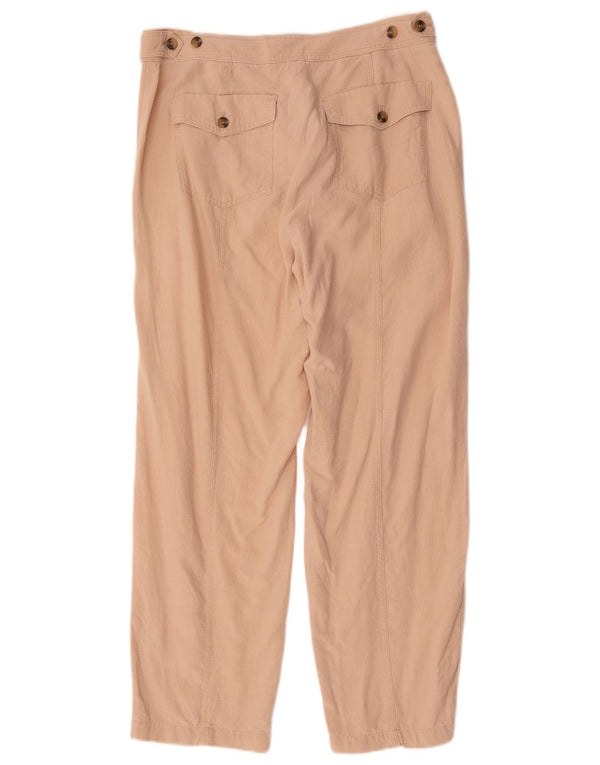Γυναικείο ψηλόμεσο παντελόνι Chino Marks & Spencer UK 14 Large W34 L29 Beige