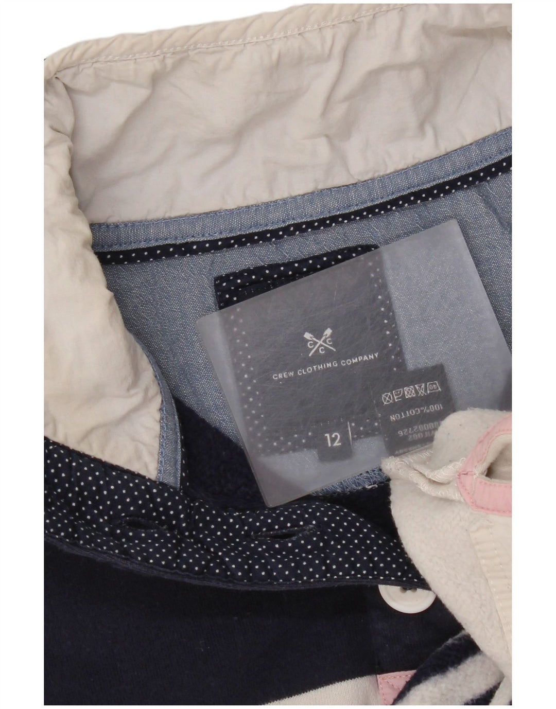 Crew Clothing Γυναικεία φούτερ Jumper UK 12 Medium Navy Blue ριγέ