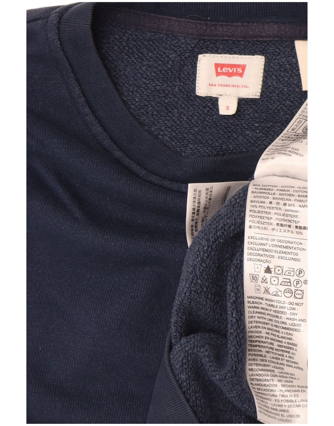 Ανδρικό φούτερ LEVI'S Jumper Small Navy Blue Cotton