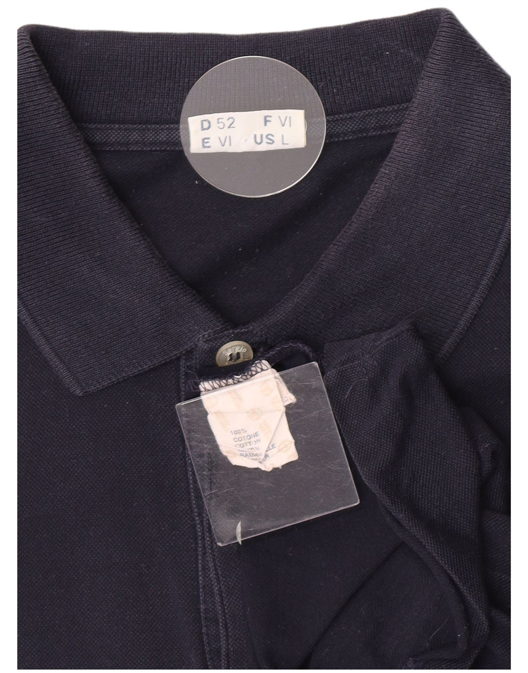 Sergio Tacchini Ανδρικό Πόλο Μπλουζάκι μεγάλο Navy Blue από βαμβάκι