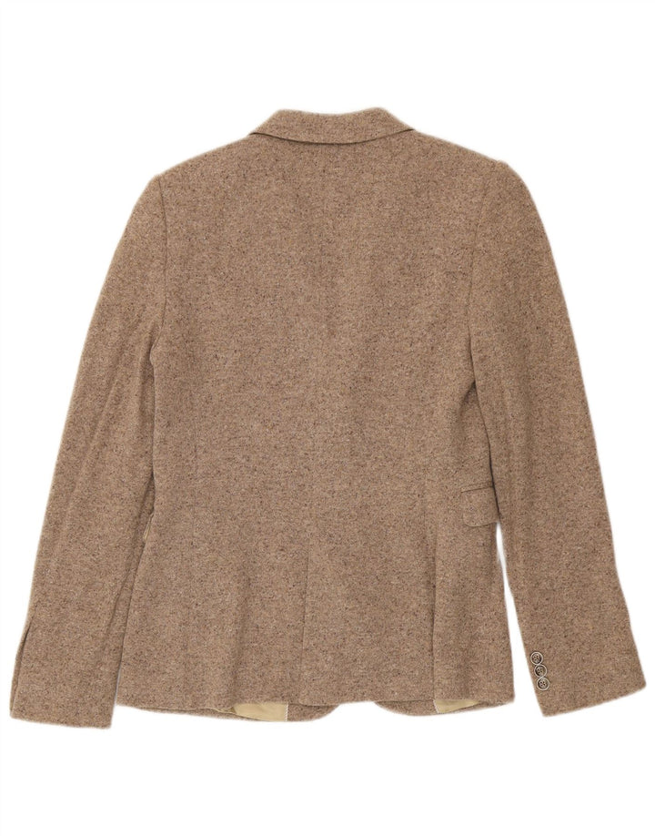 Massimo Dutti Γυναικείο πλεκτό σακάκι με 2 κουμπιά μπλέιζερ EU 40 με μέτριο μπεζ φλύκταινα