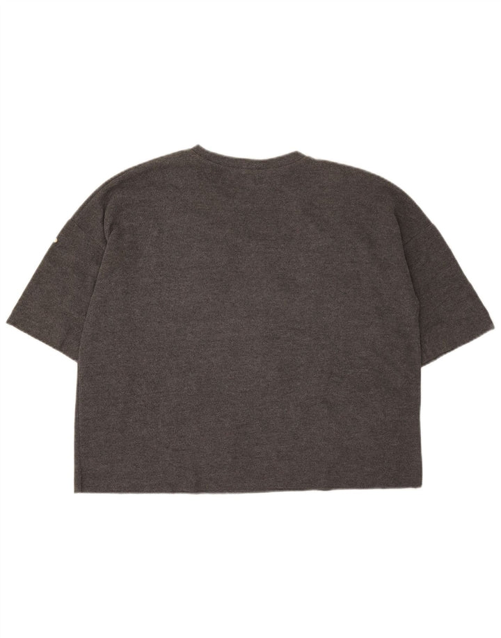 Zara Γυναικείο T-Shirt Trafaluc Oversized Top UK 10 Small Grey
