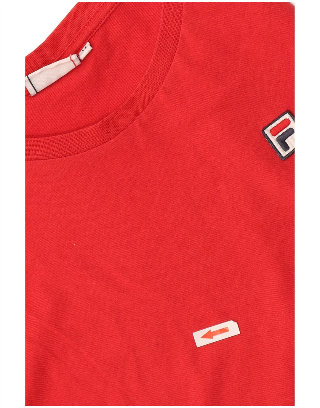Fila Γυναικείο T-Shirt Top UK 14 μεσαίο κόκκινο βαμβακερό