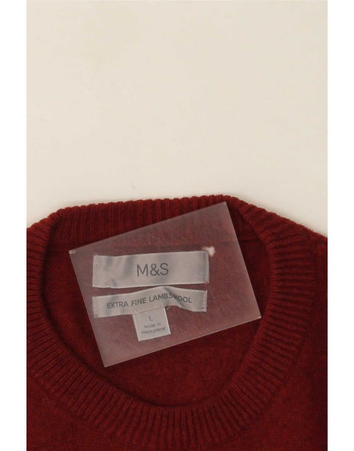 Marks & Spencer Ανδρικό πουλόβερ με λαιμόκοψη μεγάλου μαλλί αρνιού