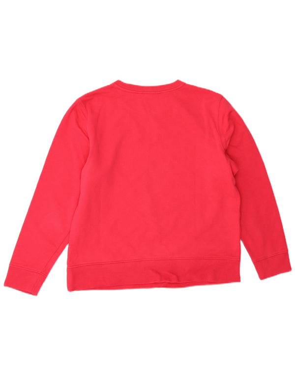 Tommy Hilfiger Γυναικείο γραφικό υπερμεγέθη φούτερ Jumper UK 10 Small Pink