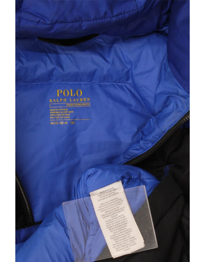 Polo Ralph Lauren Boys μπουφάν με επένδυση 10-11 ετών Medium Black Colourblock