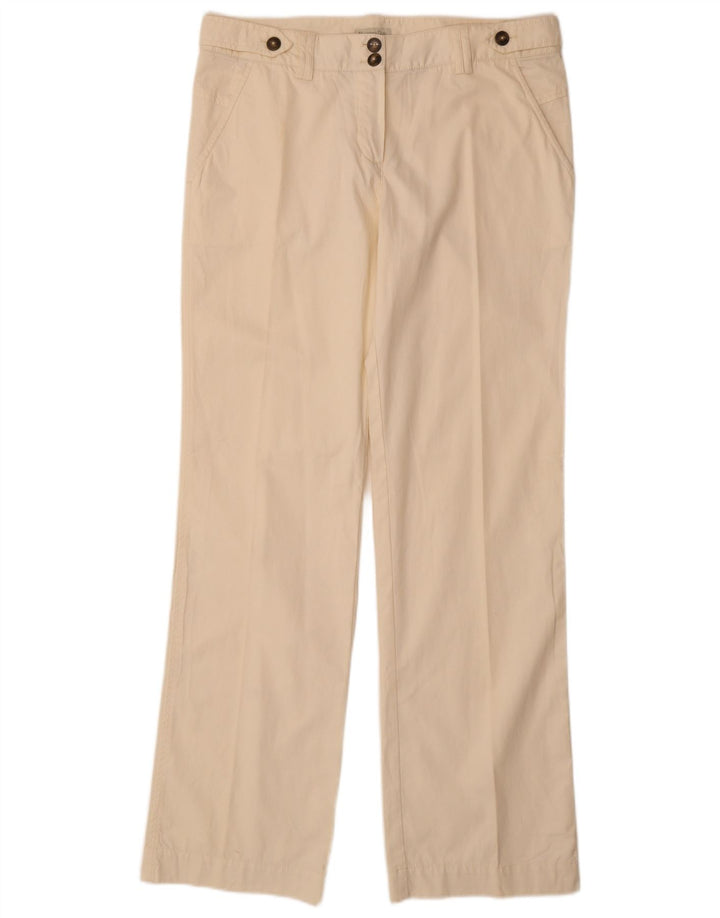 MASSIMO DUTTI Γυναικείο ίσιο παντελόνι Chino EU 42 Large W32 L34 Beige