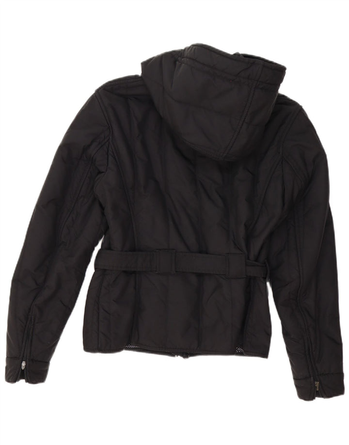 Refrigiwear Γυναικείο μπουφάν με κουκούλα IT 46 μεγάλο μαύρο πολυεστέρα