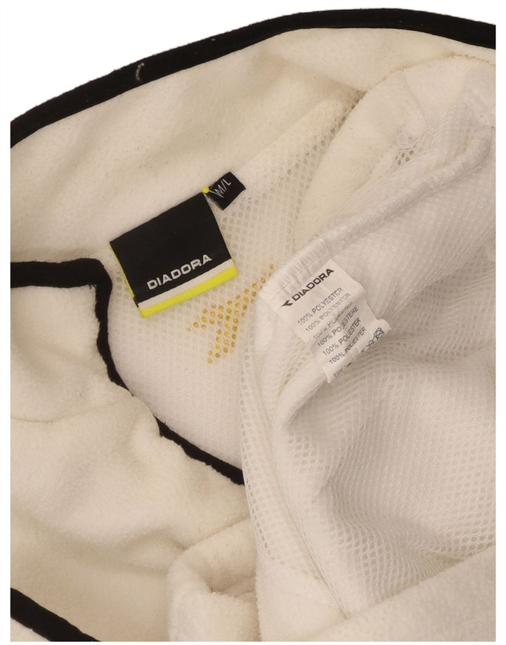 Diadora Γυναικείο Fleece Jacket UK 14 Medium White Polyester