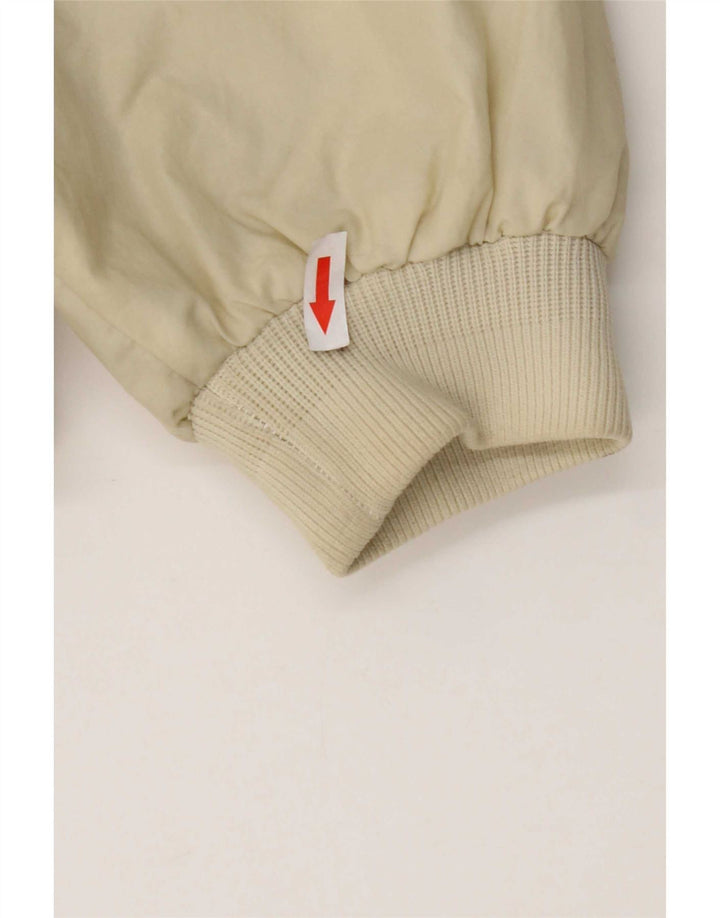 Slam Mens Hooded Bomber Jacket UK 44 2XL Off White Nylon