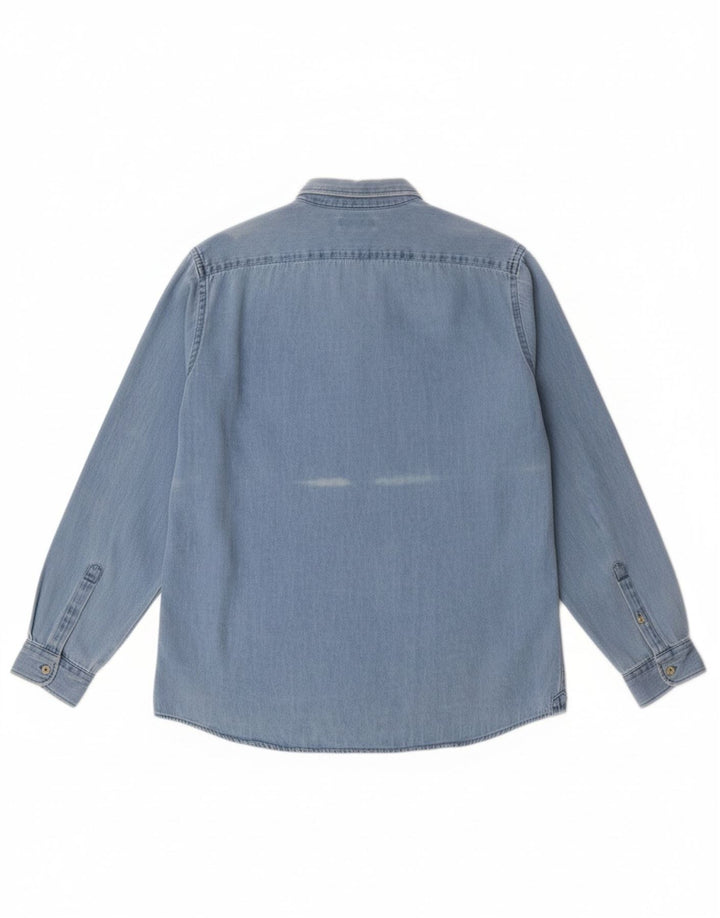 CELIO Mens Denim Shirt XL Blue Vintage Celio and Second-Hand Celio from Messina Hembry 