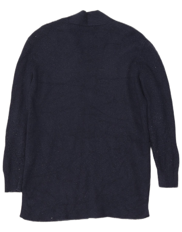 Marks & Spencer Γυναικείο Longline ανοιχτό πουλόβερ ζακέτα UK 10 Small Navy Blue