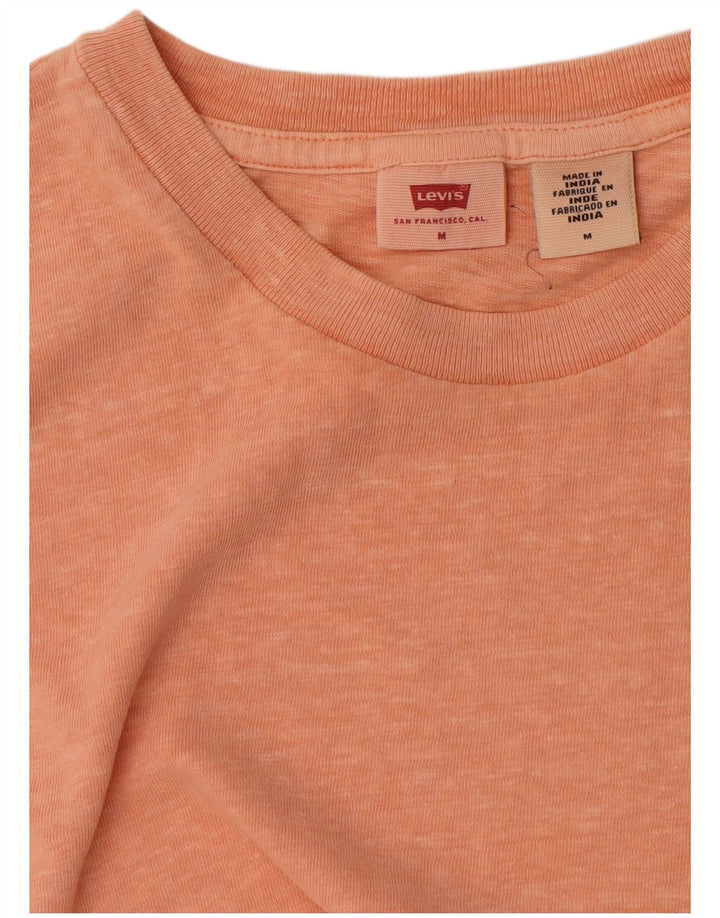 Γυναικείο T-Shirt LEVI'S Top UK 14 Medium Orange