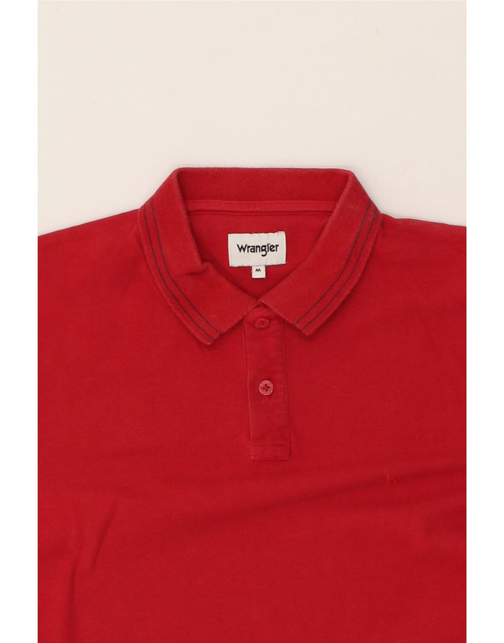 WRANGLER Mens Polo Shirt Medium Red Cotton Vintage Wrangler and Second-Hand Wrangler from Messina Hembry 