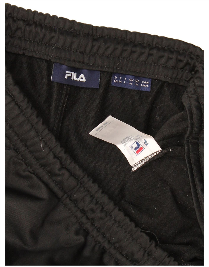 Fila Γυναικεία φόρμα παντελόνια UK 14 Medium Black Colourblock Polyester