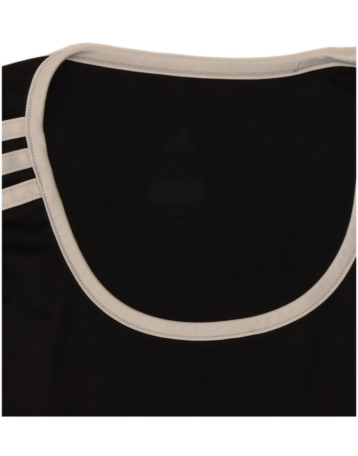 Ανδρικό T-Shirt Climalite ADIDAS Top 2XL Black Colourblock