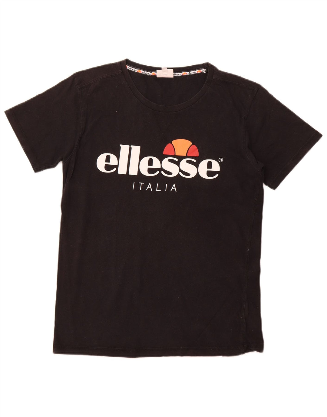 ELLESSE Ανδρικό γραφικό T-Shirt Top Μικρό μαύρο βαμβακερό