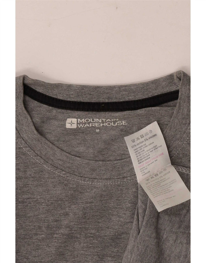Ανδρικό γραφικό T-Shirt Mountain Warehouse Top Βαμβακερό μεσαίο γκρι