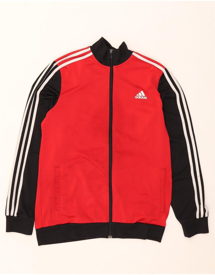 Μπουφάν ADIDAS για αγόρια αθλητικά 15-16 ετών Κόκκινο Colourblock