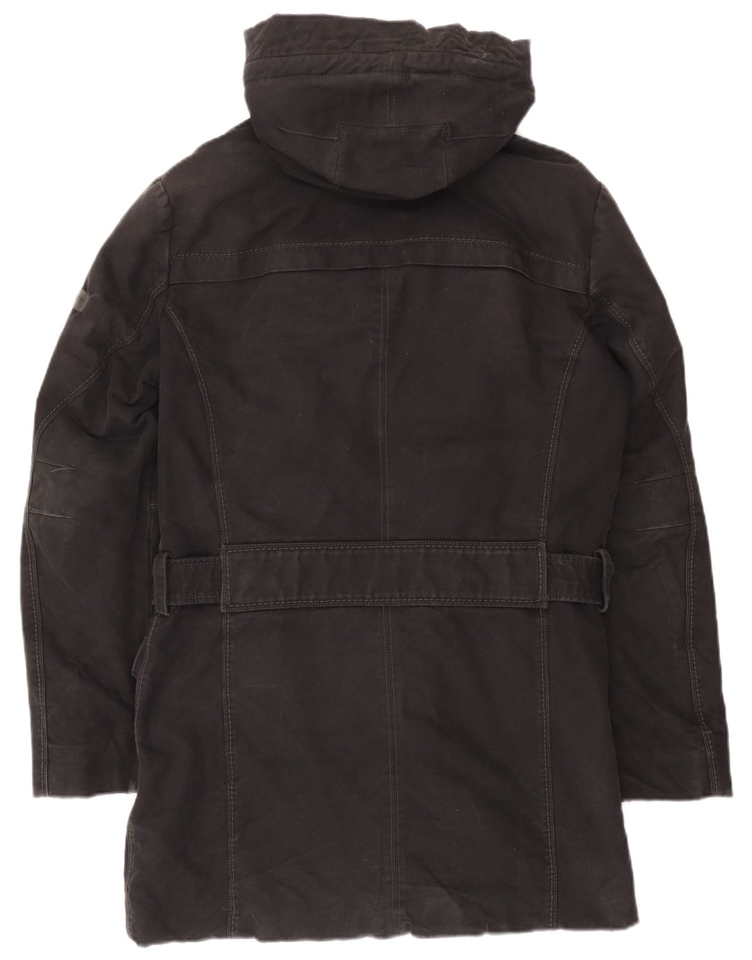 Ανδρικό παλτό με κουκούλα PEUTEREY EU 52 Large Μαύρο