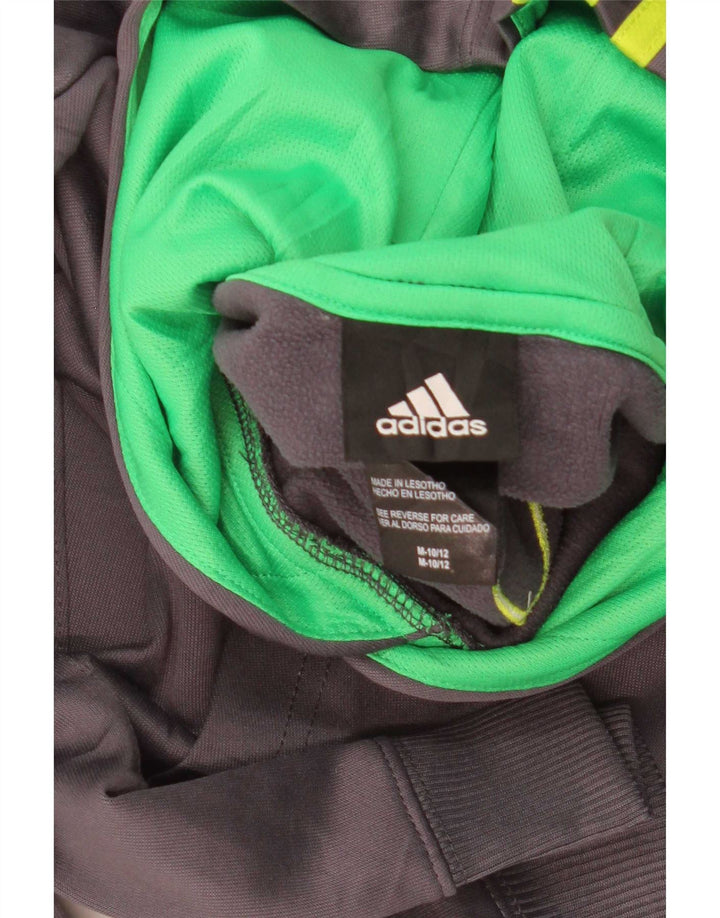Ανδρικό γραφικό κουκούλα Adidas, μεσαίο γκρι, πολυεστέρας