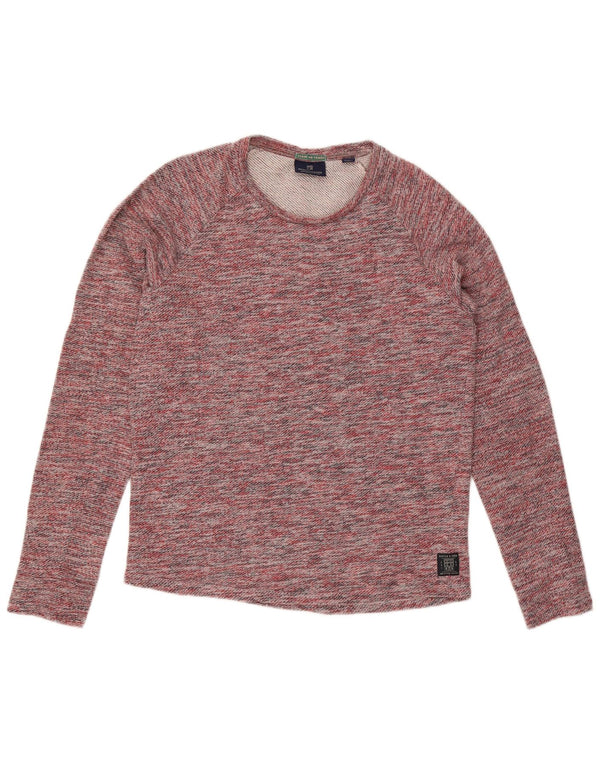 SCOTCH & SODA Mens Sweatshirt Jumper XL Red Flecked Cotton