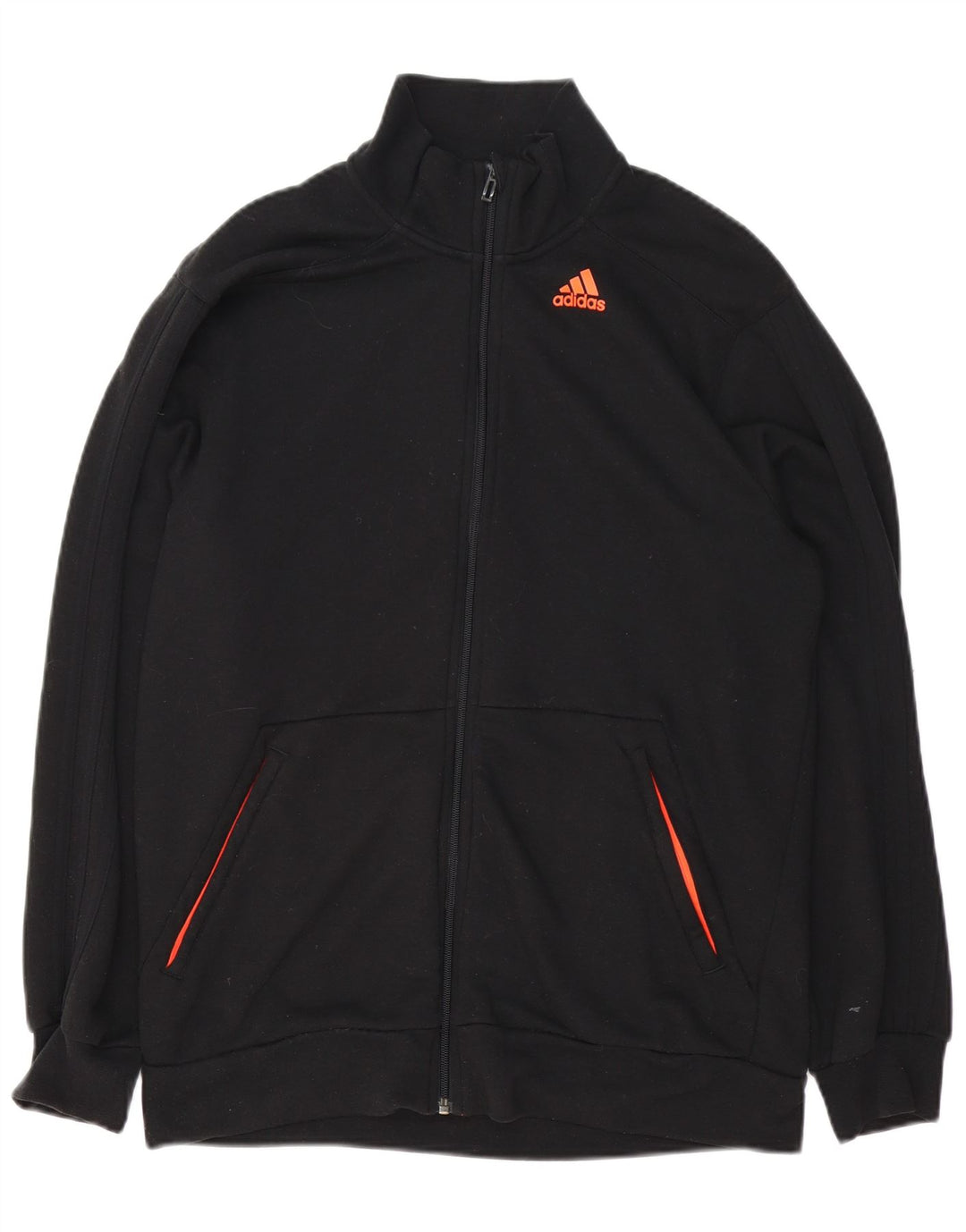 Ανδρική φόρμα Adidas Climalite Top Jacket UK 44/46 μεγάλο μαύρο βαμβακερό