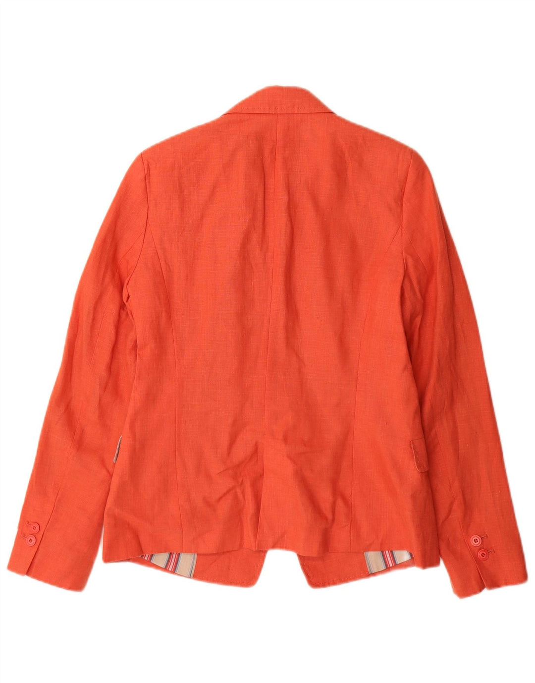 Zara Γυναικείο Μπουφάν 1 Κουμπί Blazer UK 12 Medium Orange