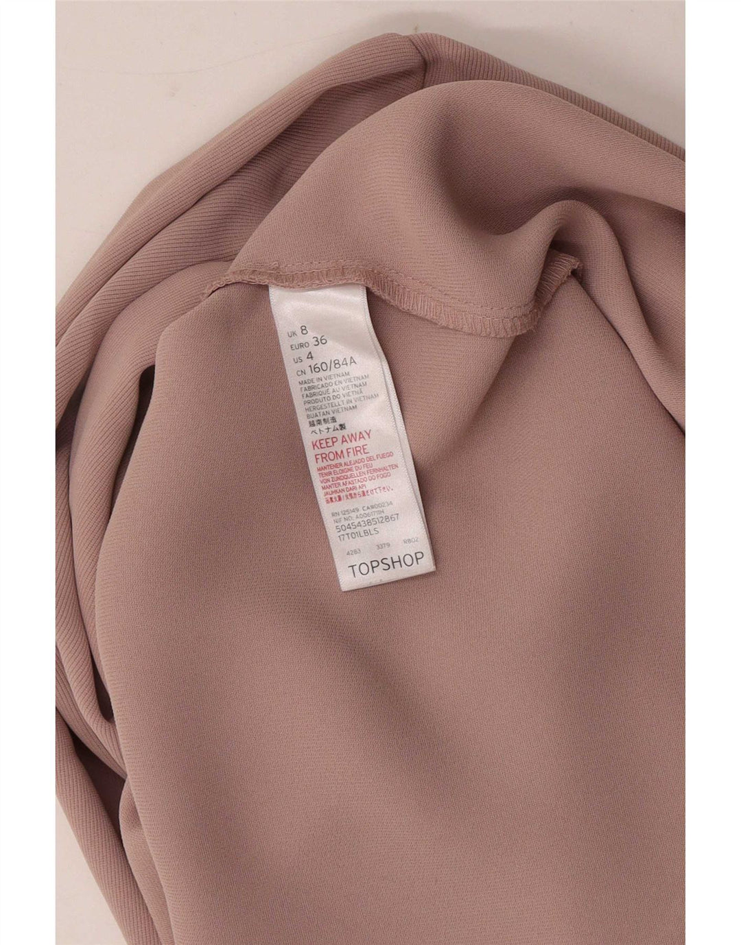 Topshop Γυναικείο Open Blazer Jacket UK 8 Small Pink Polyester