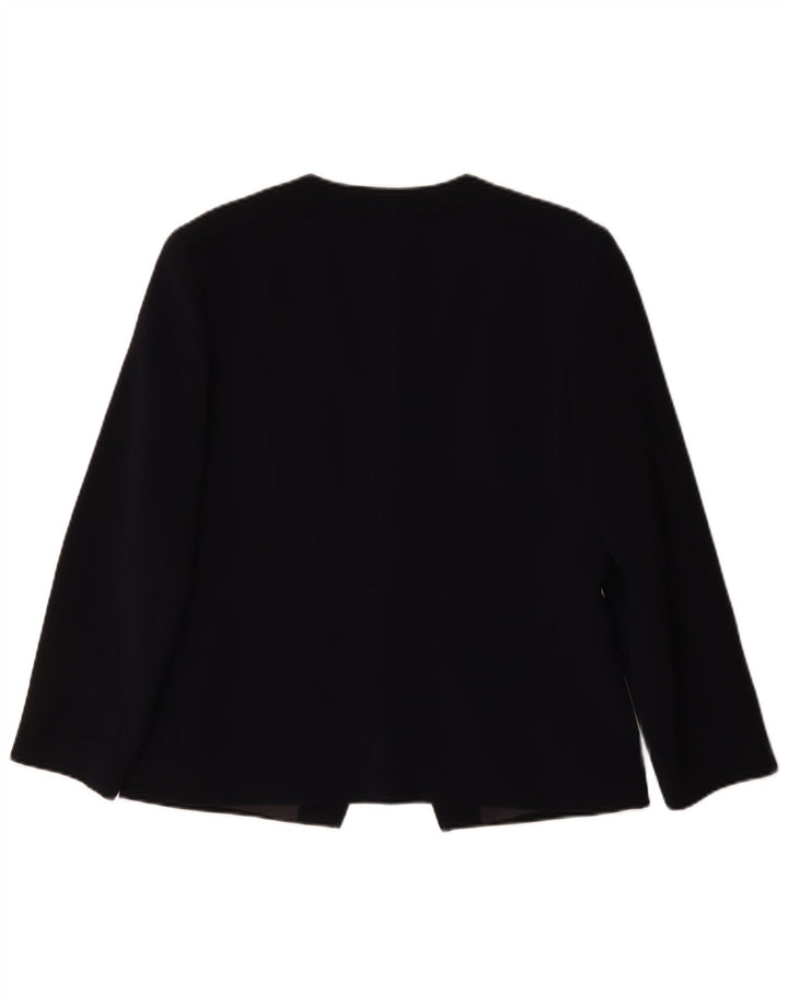 Krizia Poi Γυναικείο Blazer Jacket IT 48 XL Navy Blue Polyethylene