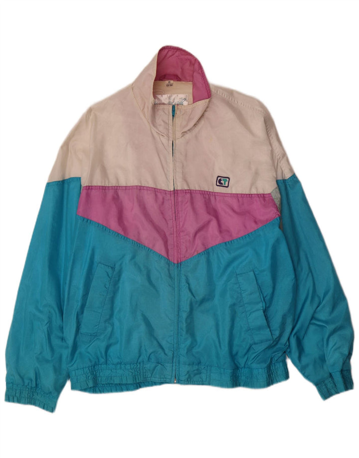 Ανδρική φόρμα VINTAGE Top Jacket IT 48/50 Medium Blue Colorblock Nylon